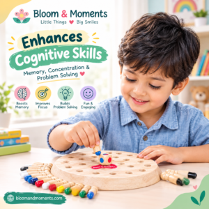Wooden Memory Chess Game for Kids