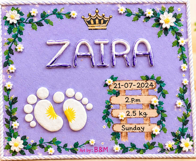 Customized Baby Canvas